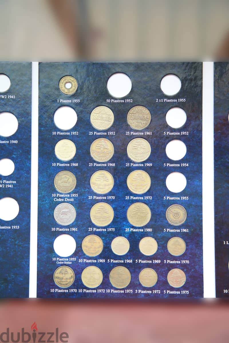 Lebanon Coin Album with 61 coins 2