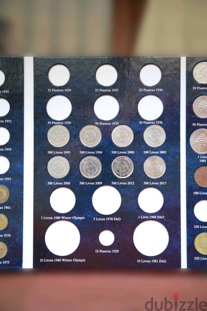 Lebanon Coin Album with 61 coins 3