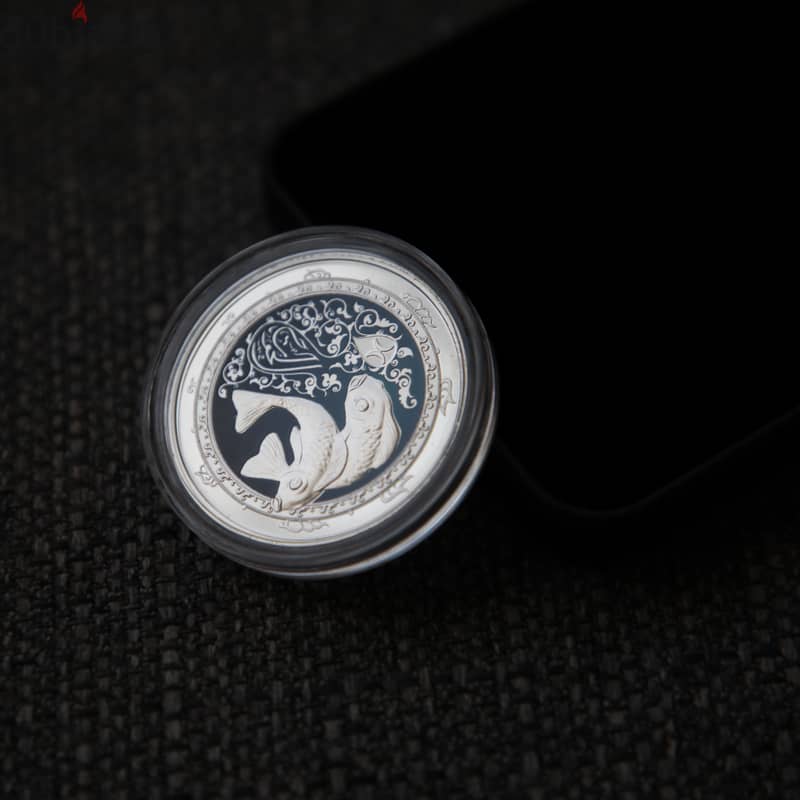 برج الحوت فضة Pisces Silver Coin 3