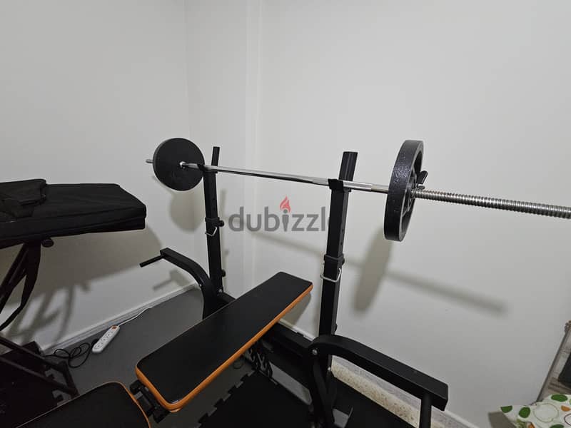 Bench for sale with weights 0