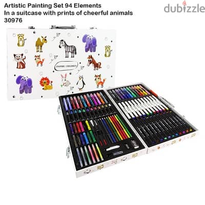 Artistic Painting Set 94 item علبة رسم و تلوين