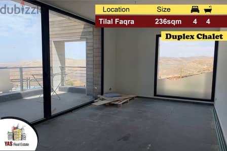 Tilal Faqra 236m2 | Duplex Chalet | Brand New | Quiet Street | PA |