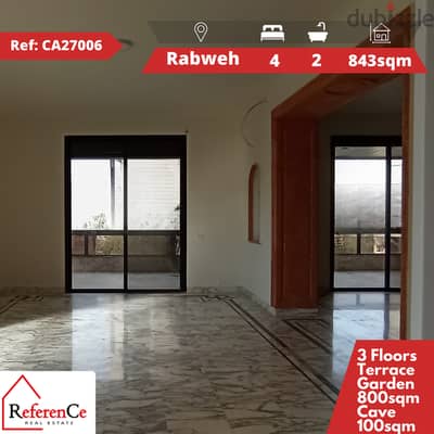 Triplex villa for sale in Rabweh فيلا ثلاثية للبيع في الربوة