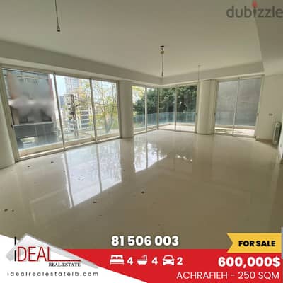 250 sqm apartment for sale in Achrafieh REF#AR11006