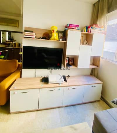 TV unit with TV TCL 43 inch with stand