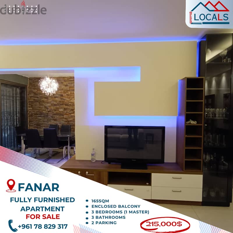 Fully Furnished Apartment For Sale in Fanar 0