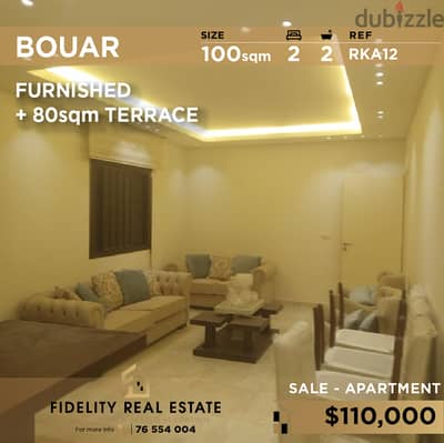 Apartment for sale in Bouar furnished RAK12 للبيع في البوار