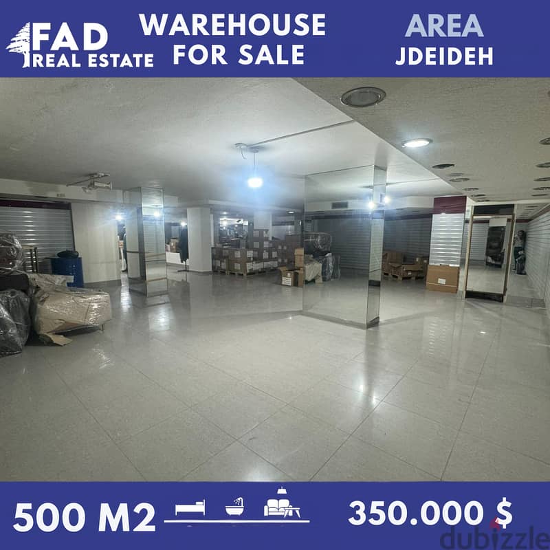 Warehouse For Sale in Jdeideh مستودع للبيع في الجديدة 0