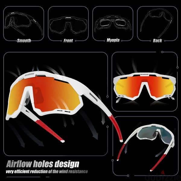 QUESHARK bicycle sunglasses 4