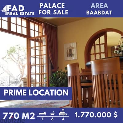 Palace for Sale in Baabdat قصر للبيع في بعبدات