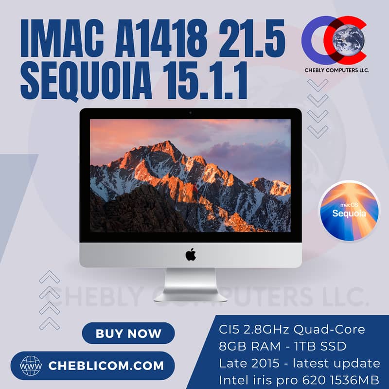 IMac A1418 21.5 Sequoia 15.1. 1 (updated to latest os) 0