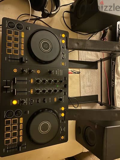 pioneer ddj- flex4 + case + laptop stand