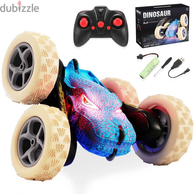 Remote Control Car for Kids, 2.4GHz Double Sided 360° Flip Rotating St 0