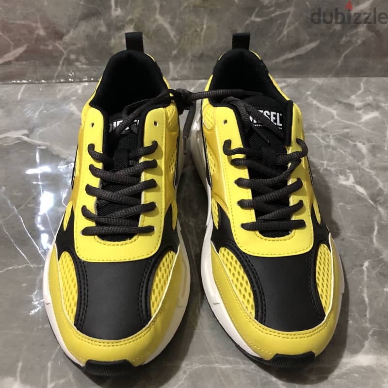 Diesel Shoes - Black and Yellow size 40.5 2