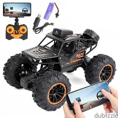 Remote Control Monster Rock Crawler Camera Wheels All-Terrain Truck So