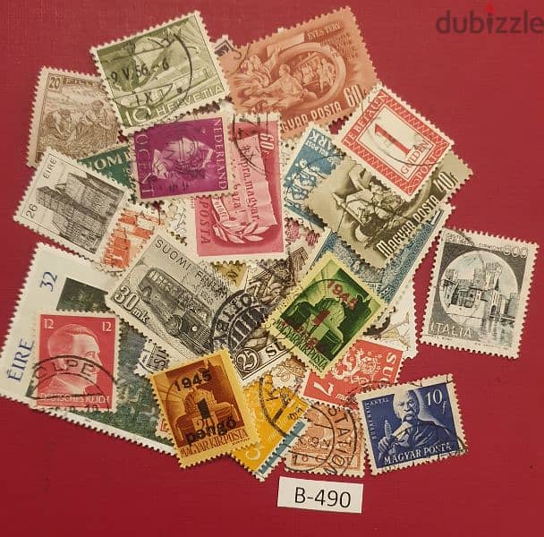 World old 50+ stamps Lot# B-490 since 1940's 0