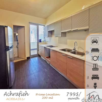 Ashrafieh | Prime Location | 200m² | 3 Bedrooms Apart | 2 Balconies