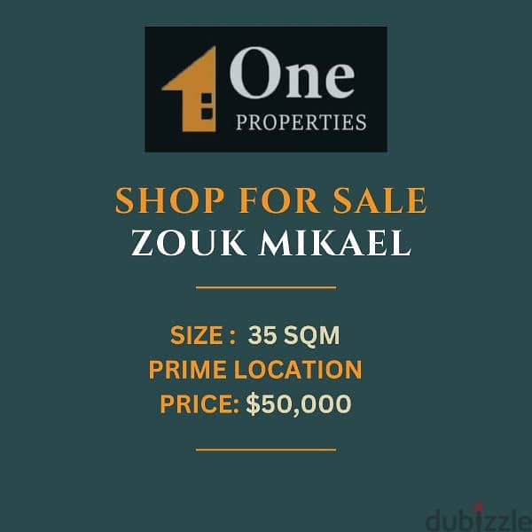 SHOP FOR SALE IN ZOUK MIKAEL 0