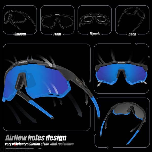 queshark black blue sunglasses 2