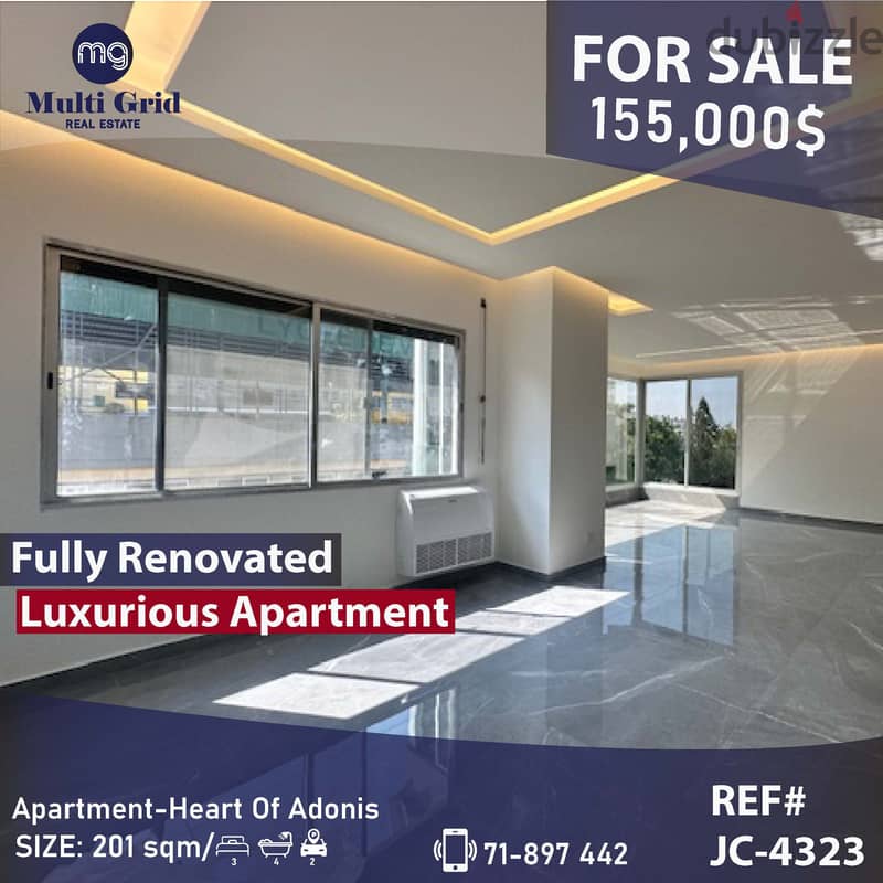 JC-4323 / Apartment for Sale in Adonis, شقة مفروشة للبيع في أدونيس 0