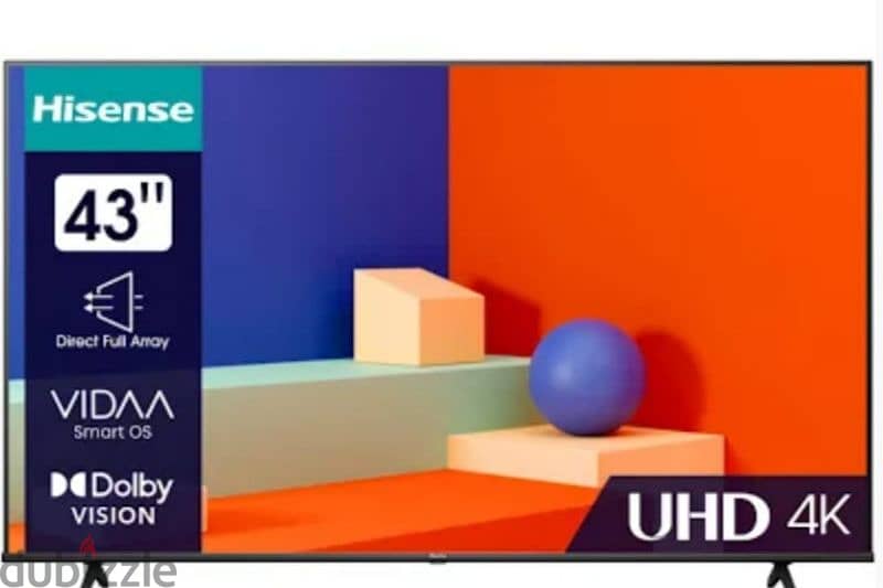 HISENSE SMART TV 43 inch 4k ULTRA HD VIDAA SMART 0