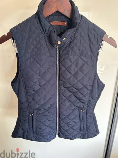 Zara vest size S, blue color