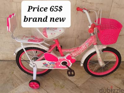 Bicycle Size 16" pink color Aluminium rims