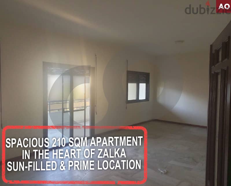 PRIME LOCATION-Spacious-Sun Filled-5 Balconies-Zalka/زلقا REF#AO115484 0