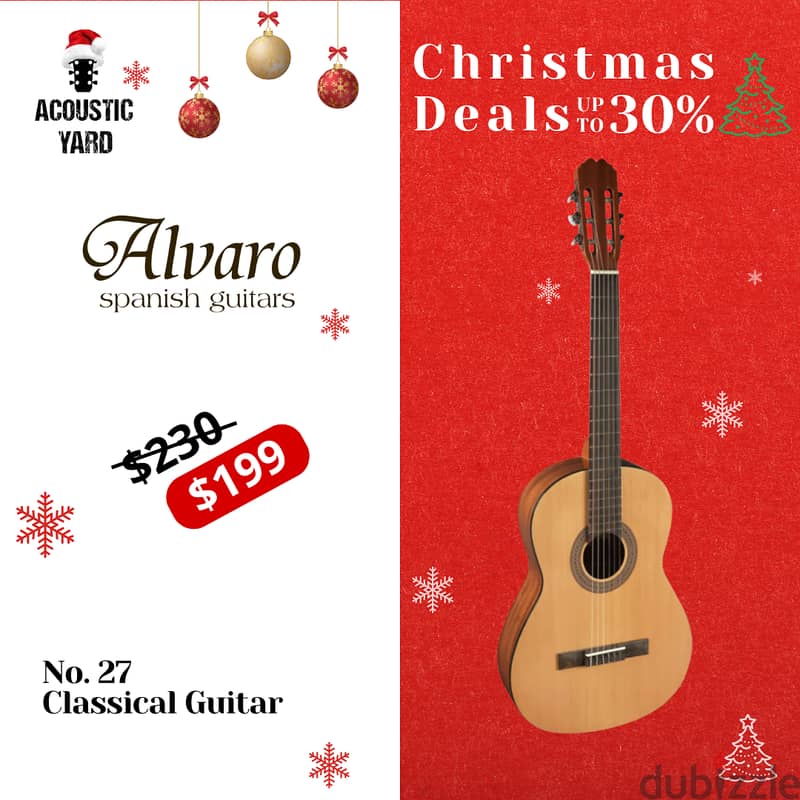 ALVARO No. 27 Spanish Classical Guitar Christmas Offer 0