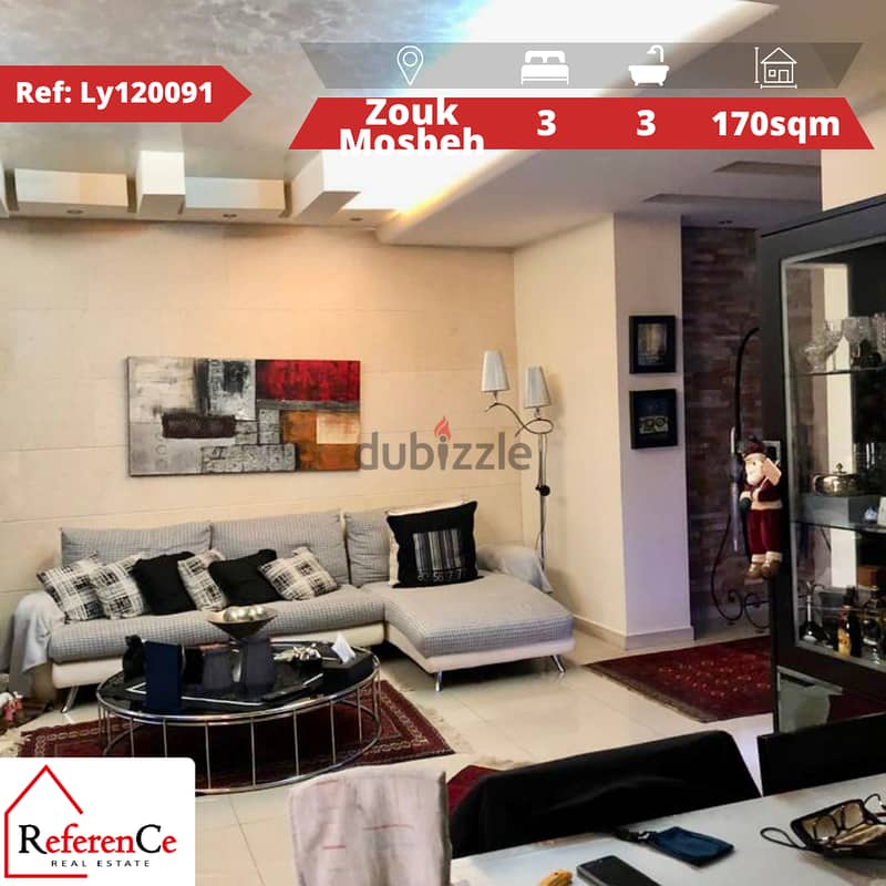 Apartment in zouk mosbeh for sale شقة للبيع في زوق مصبح 0