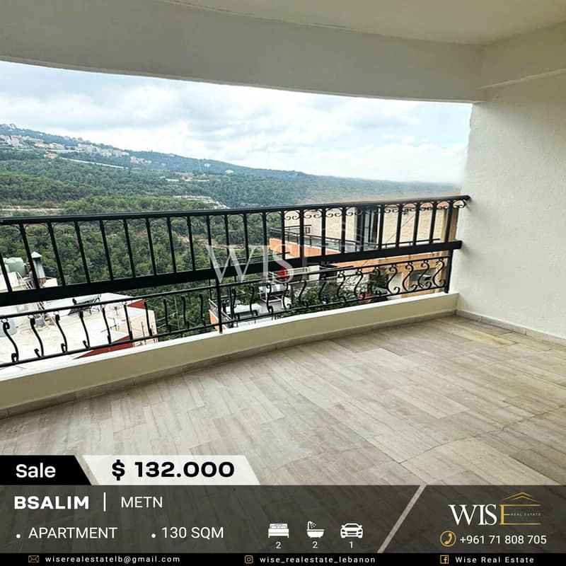 130 SQM Apartment for SALE in Bsalim! 0