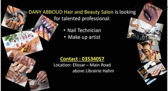 Profesional nail technician and make up artist