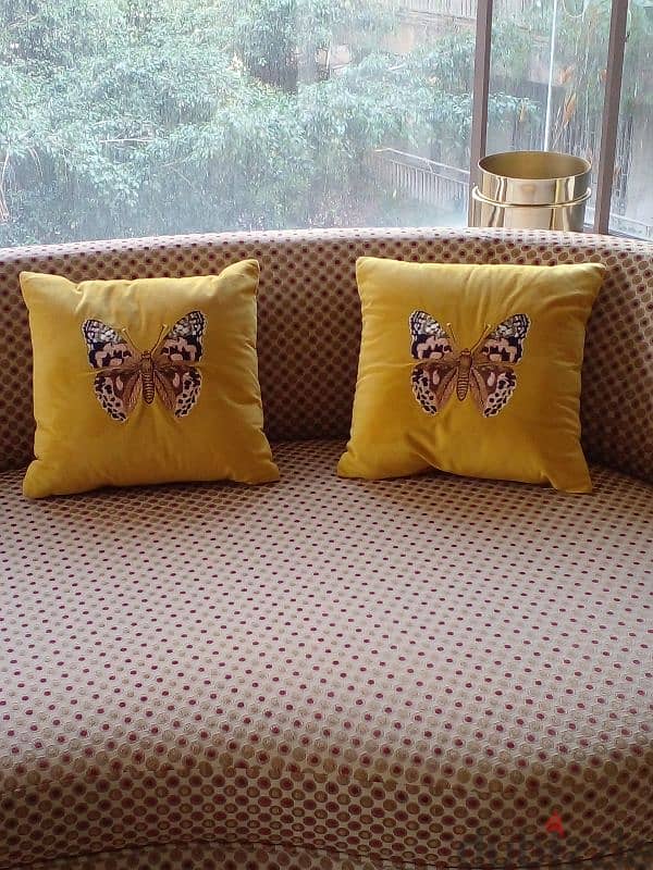 Two Velvet Cushions 1