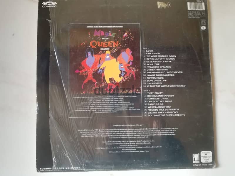 Queen – Magic Tour Live (Live In Budapest) Laserdisc 1