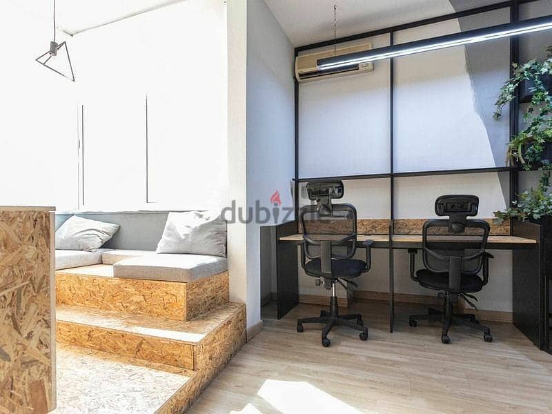 Office for rent in badaro مكتب مفروش للايجار في بدارو 0