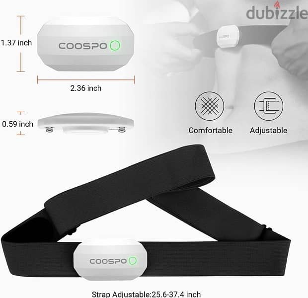 COOSPO Bluetooth Heart Rate Monitor Chest Strap H808S 3