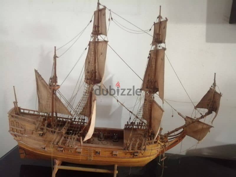 handmade wooden ship 0