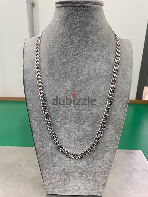 Silver cuban chain 0