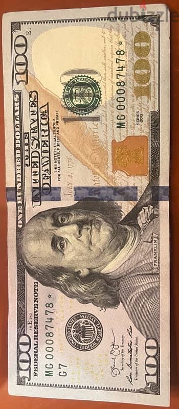 100$  banknote starnote