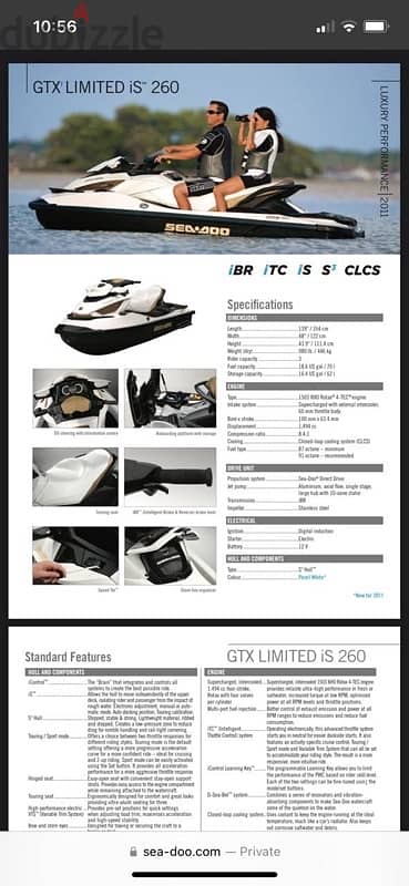 BRP SEADOO Jetski Gtx Limited iS 260 - including trailor 2