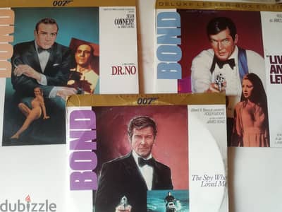 James Bond 007  3 movies set on Laserdiscs