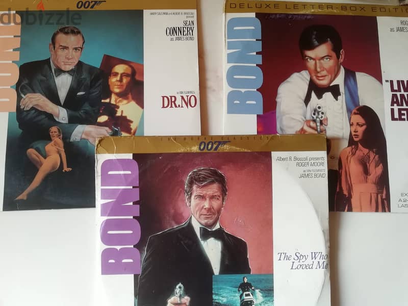 James Bond 007  3 movies set on Laserdiscs 7