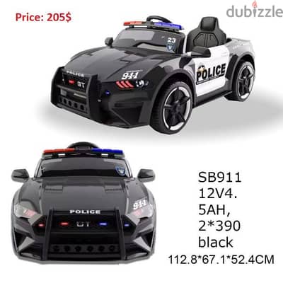 12V Speedy Police Electric Car