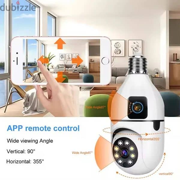 Dual-lens Bulb Camera 4MP 1