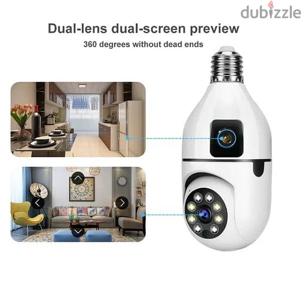 Dual-lens Bulb Camera 4MP 5