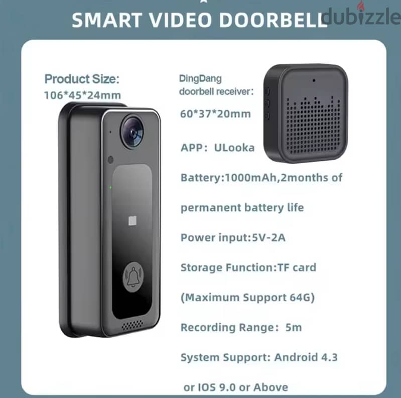 Wireless Doorbell Wi-Fi Outdoor HD Camera 5