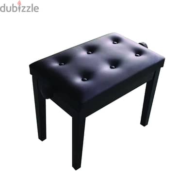 Ara Wooded Adjustable Piano Bench Chair Black