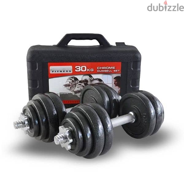 Cast Iron Dumbbells Set 30Kg 0