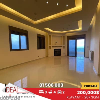 207 SQM Apartment for sale in Klayaat REF#CC456