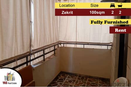 Zekrit 100m2 | Rent | Fully Furnished | Prime Location | PM/EW |